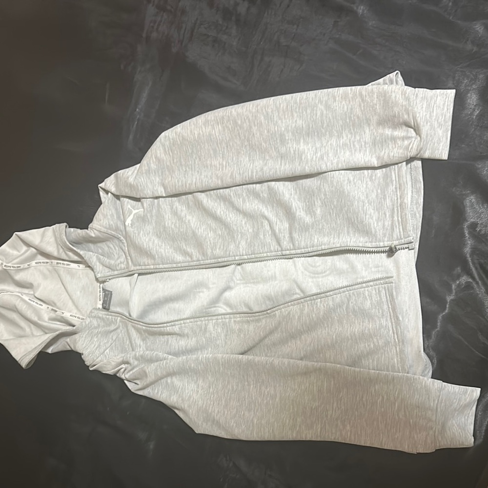 Puma White Zip-Up Jacket